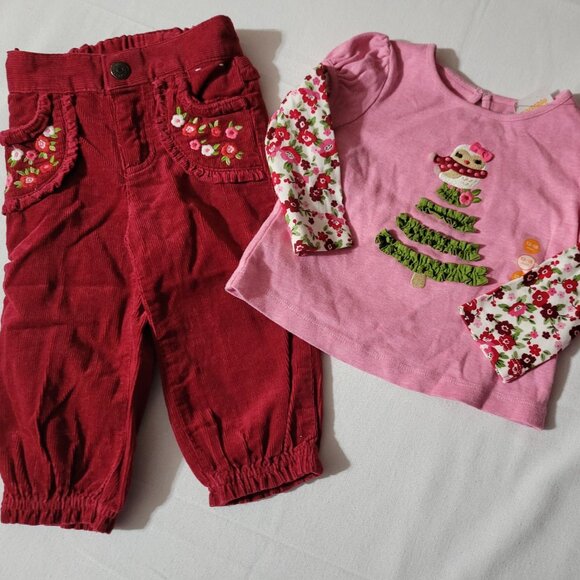 Gymboree Cozy Owl 12-18 month NWT shirt, VGUC pants Outfit.Located Mixed Bin Z24 - Picture 1 of 3